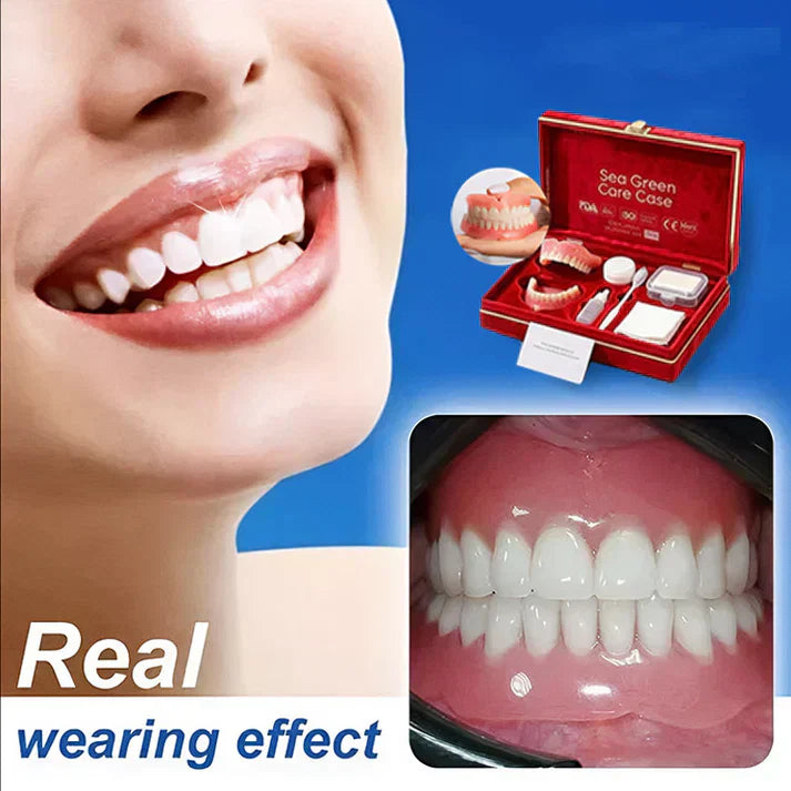 Natural-looking denture effect